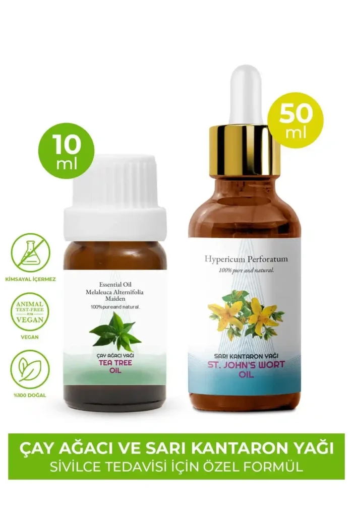 Akne Seti – Çay Ağacı Yağı-10 M- Sarı Kantaron Yağı
