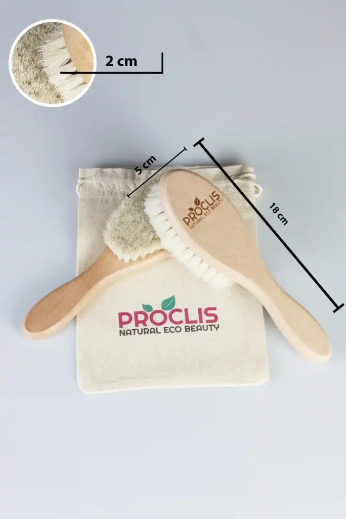 Çocuk Saç Fırçası-Çocuk Tarağı-Doğal Keçi Kılı Fırçası