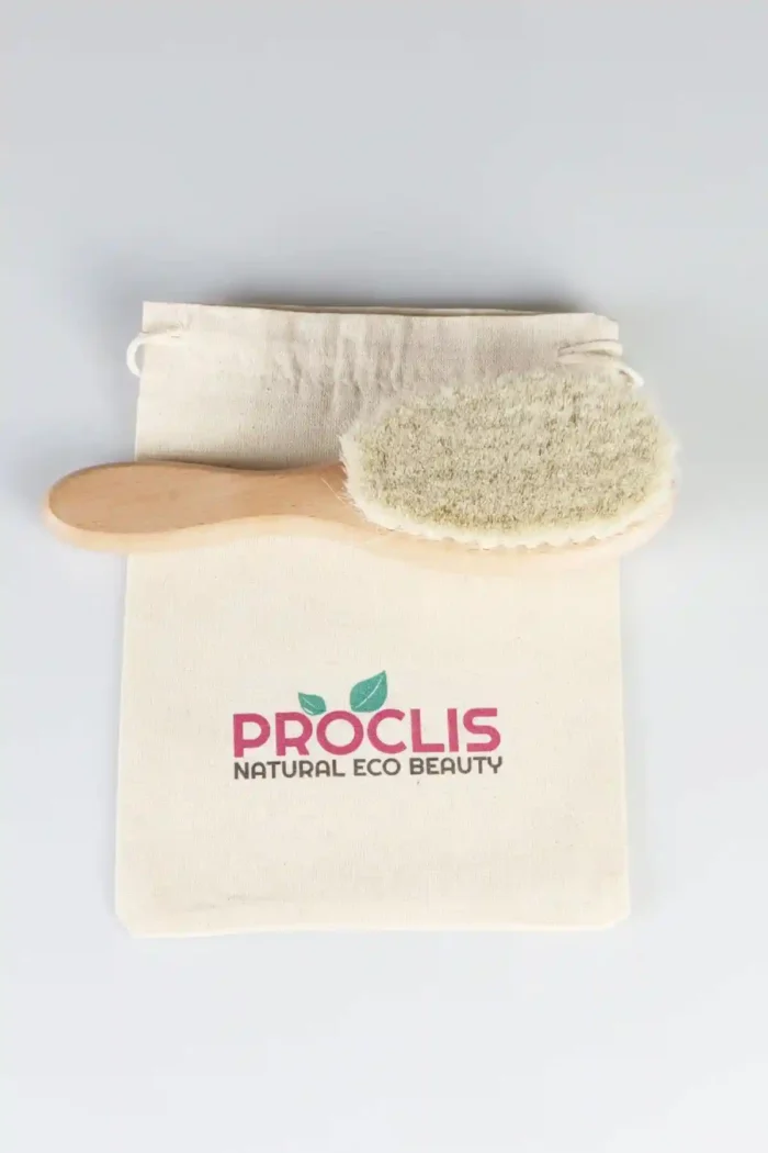 Çocuk Saç Fırçası-Çocuk Tarağı-Doğal Keçi Kılı Fırçası