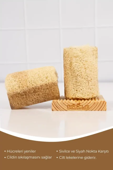 Doğal Kabak Lifli Eşek Sütlü Doğal Sabun