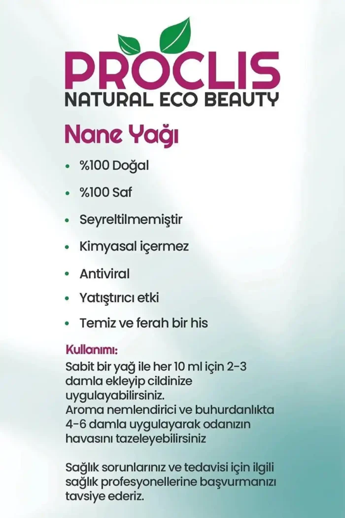 Nane Yağı, %100 Doğal, Uçucu Yağ, Peppermint Oil, 3’lü Set, 3×10 ml