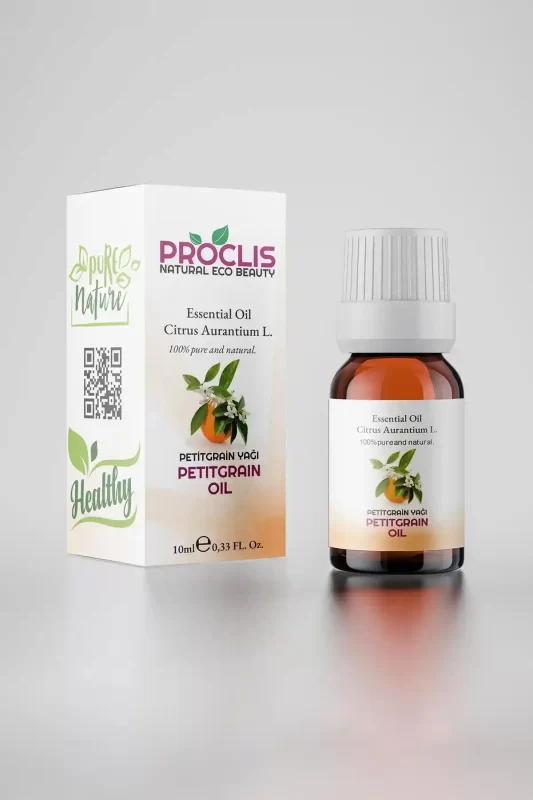 PROCLİS Petitgrain Yağı,  %100 Doğal Uçucu Yağ, Petitgrain Oil, Citrus Aurantium L. ssp. 10ml