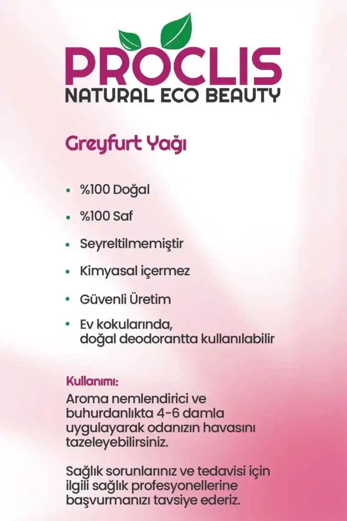 Soğuk Sıkım Greyfurt Yağı