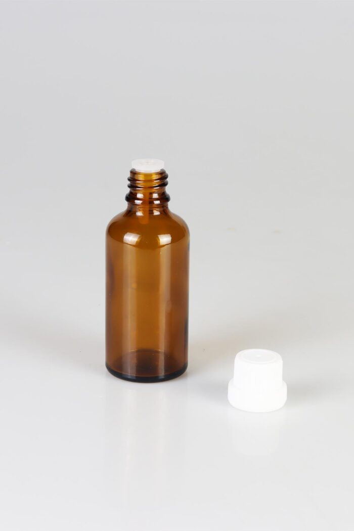 Amber Cam Şişe, İçten Damlalıklı Şişe 50ml - Görsel 3